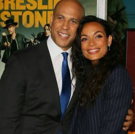 Isabella Dawson mother Rosario Dawson with her ex-boyfriend Cory Booker.